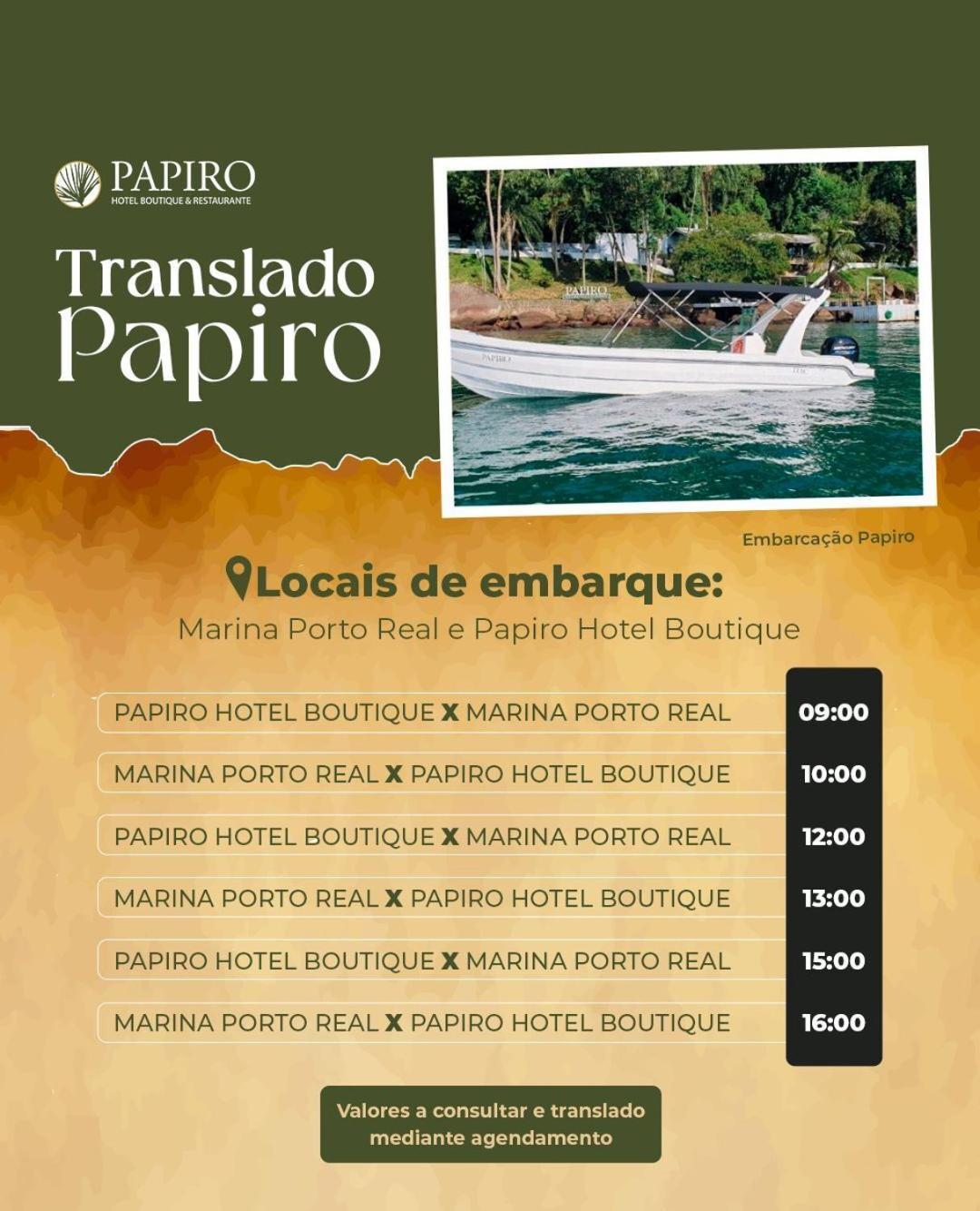 Pousada Papiro Boutique Илья-Гранди Экстерьер фото